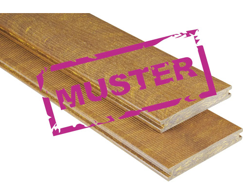 Deux échantillons de lames de terrasse en bois