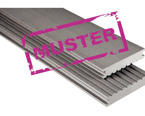 Échantillon de lames de terrasse en bois composite plastique