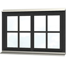 Schiebefenster mit Glaseinsatz