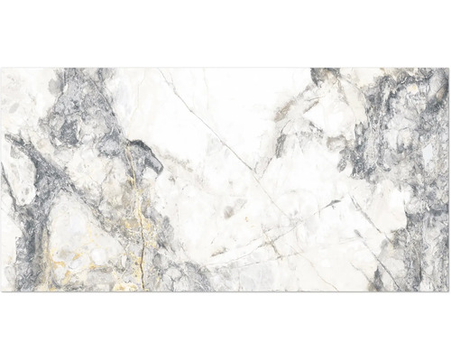 Carrelage sol et mur en grès-cérame fin Marble Riva gold 60 x 120 x 0,9 cm brillant rectifié