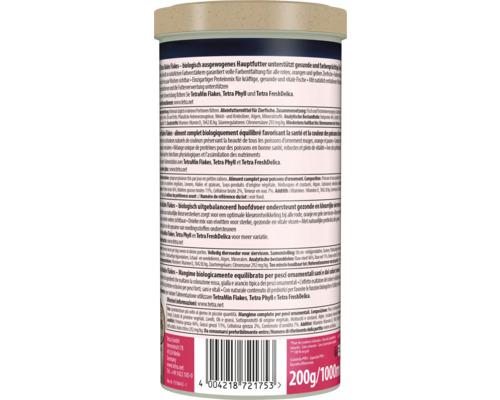 Tetra Rubin Flakes Fischfutter zur Unterstützung gesunder und farbenprächtiger Fische