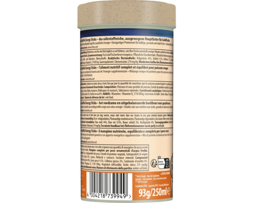 Tetra Goldfish Energy Sticks Alleinfutter für Goldfische 93 Gramm