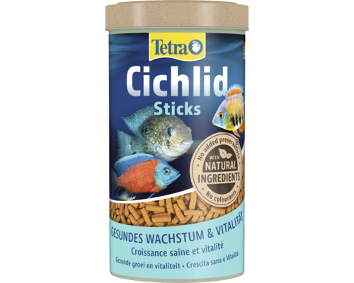 Aliment en sticks Tetra Cichlid pour une croissance saine