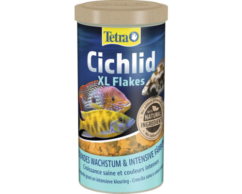 Boîte de nourriture pour poissons Tetra Cichlid XL Flakes