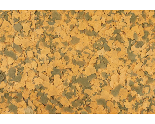 Gros plan sur des flocons de nourriture pour poissons