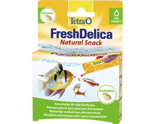 Daphnies FreshDelica Tetra 48 g Tetra FreshDelica Natural Snack pour poissons d''ornement