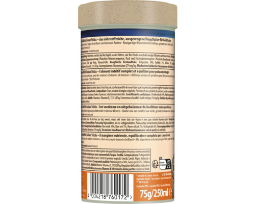 Tetra Goldfish Colour Sticks Fischfutter 75 Gramm
