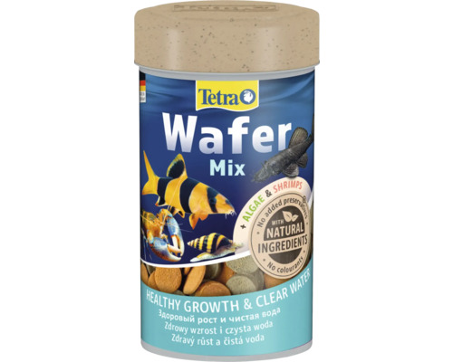 Tetra Nourriture pour poissons Mélange d'algues 100 ml Aliments pour poissons Tetra Wafer Mix pour une croissance saine et une eau claire