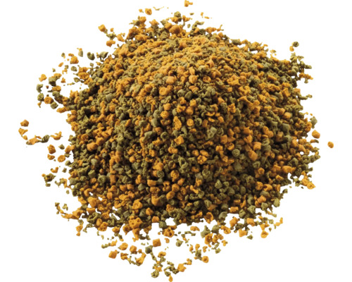 Haufen Fischfuttergranulat