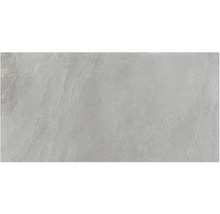 Feinsteinzeug Wand- und Bodenfliese Meran grau 119,7 x 59,7cm 6mm stark matt rektifiziert