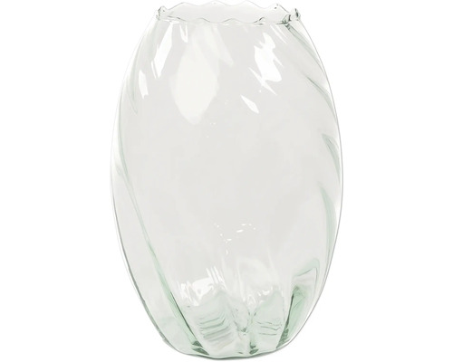 Vase décoratif en verre transparent