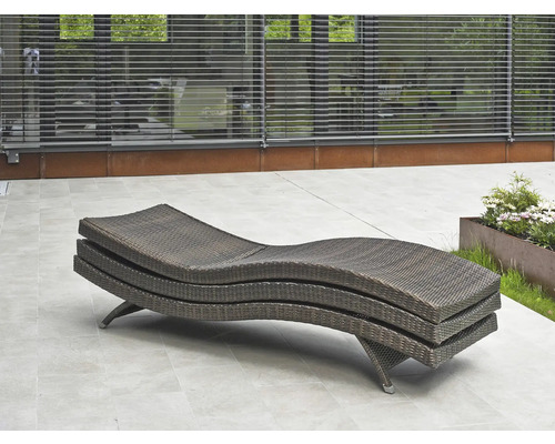Chaise longue de jardin Destiny WAVE chaise empilable 206x70x40cm, réglable, sans galette d'assise Chaise longue de jardin Destiny WAVE chaise empilable 206x70x40cm, réglable, sans galette d'assise