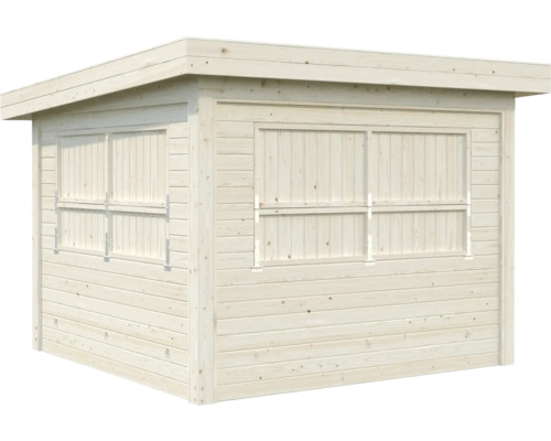 Abri de jardin en bois avec volets