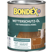 Huile de protection contre les intempéries BONDEX huile pour bois teck 0,75 l