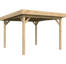 Carport en bois avec toit plat