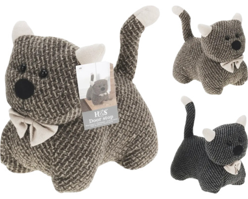 Butoirs de porte en forme de chat en tissu