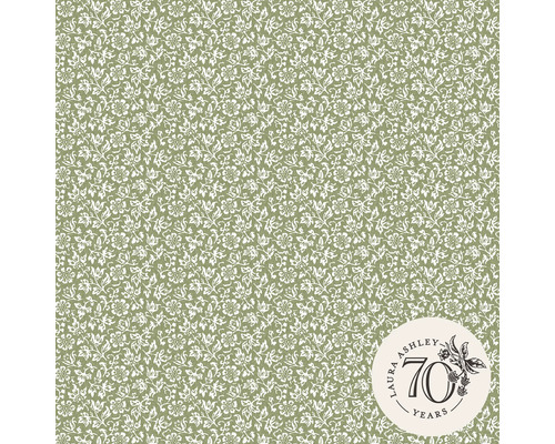 Vliestapete 121077 Laura Ashley Blümchen olive Laura Ashley Tapete mit Blumenmuster