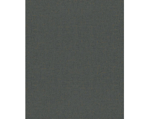 Papier peint intissé 35111 City Romance uni anthracite or Papier peint à structure fine