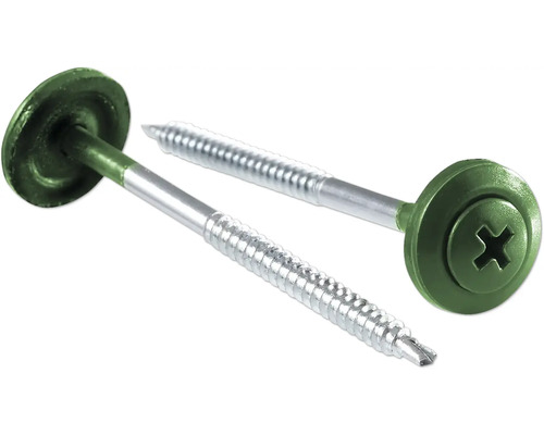 Zwei Bohrschrauben mit Dichtscheibe