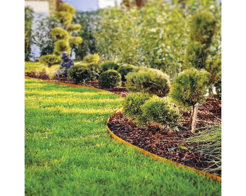 Bordure de jardin, bordure de gazon bellissa Corten 1000 x 20 cm Bordure de jardin, bordure de gazon bellissa Corten 1000 x 20 cm