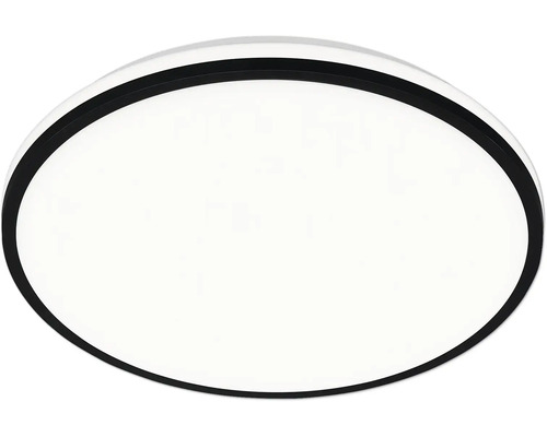 Ovale Deckenleuchte mit dunklem Rand