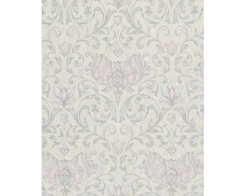 Papier peint intissé 35150 City Romance baroque gris Papier peint à motif floral