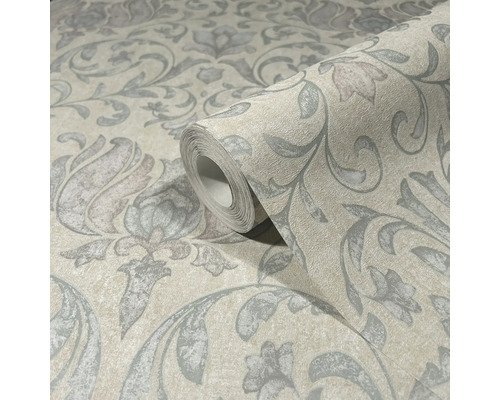 Rouleau de papier peint vinyle à motif floral