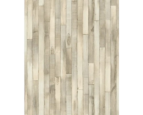 Papier peint intissé 45734 Struktura aspect bois beige Panneaux en bois pour revêtement mural ou de plafond