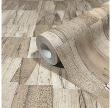 Tapetenrolle mit Holzoptik