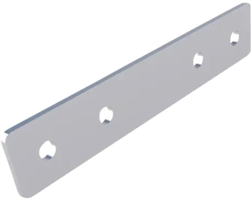 HS Terra Systec Multiprofilverbinder high inkl. Schrauben Aluminium 100 x 19 x 2 mm Pack = 10 Stück Metallverbinder mit vier Löchern