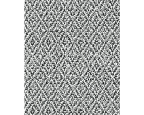 Papier peint intissé 45746 Struktura aspect jute gris Gros plan d''un tapis à motif chevrons