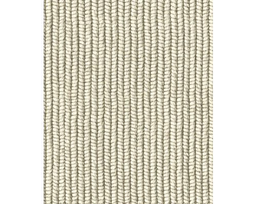 Papier peint intissé 45748 Struktura textile tressé beige Gros plan d''un tapis avec une texture tressée