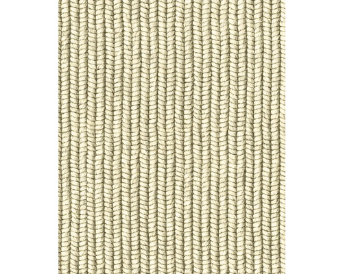 Papier peint intissé 45749 Struktura textile tressé beige Gros plan d''un tapis tressé