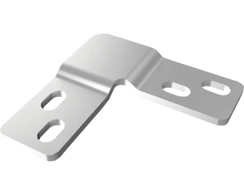 HS Terra Systec Außenwinkel inkl. Schrauben Stahl feuerverzinkt Materialstärke 2,5 mm 52 x 52 x 18,5 mm Pack = 10 Stück Winkelverbinder mit Löchern