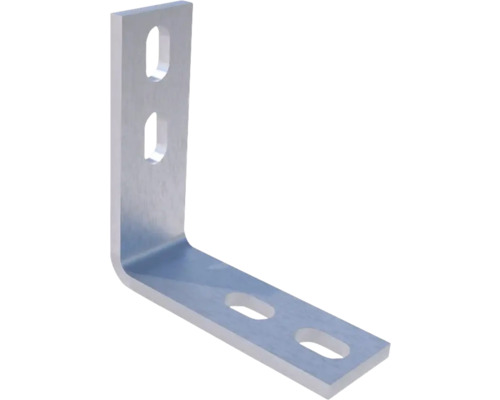 HS Terra Systec Innenwinkel inkl. Schrauben Aluminium Pressblank Materialstärke 2,5 mm 45 x 45 x 15 mm Pack = 10 Stück Winkelverbinder mit Löchern