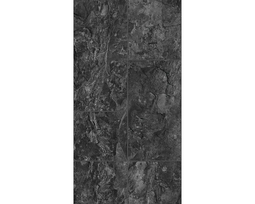 Papier peint intissé 45765 Struktura aspect carrelage anthracite Carrelage aspect pierre pour l''intérieur