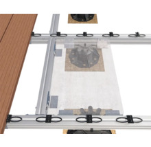 Terrassenunterkonstruktion aus Aluminium mit Terrassendielen