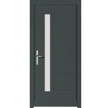Porte d''entrée avec insert en verre et poignée