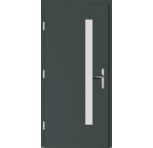 Porte d''entrée moderne avec insert en verre et poignée