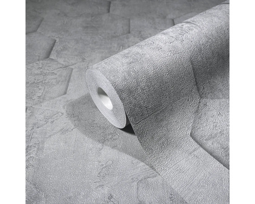 Rouleau de papier peint intissé avec motif de pierre