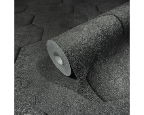 Rouleau de papier peint vinyle avec motif hexagonal