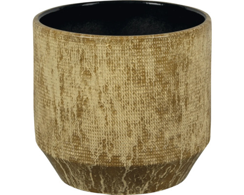 Pot de fleurs Passion for Pottery Santana grès cérame Ø 29 cm H 26 cm marron Pot de fleurs en céramique