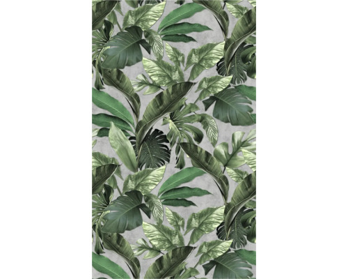 Fototapete Vlies 34197 Loft Superior Floral graugrün 3-tlg. 270 x 159 cm Tapete mit tropischen Blättern