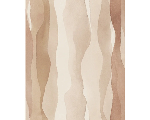 Papier peint intissé 81632 Leyla abstrait beige Représentation abstraite avec des formes verticales irrégulières