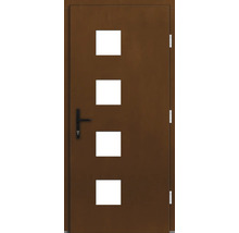 Porte d''entrée avec quatre découpes carrées