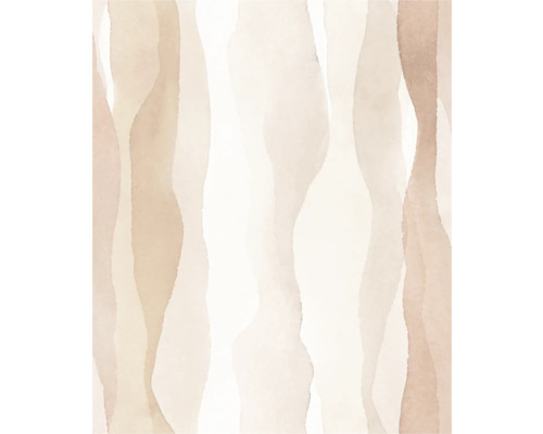 Papier peint intissé 81635 Leyla abstrait beige Motif mural abstrait avec rayures verticales