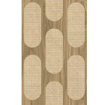 Dekorplatte mit Rattan- und Holzoptik
