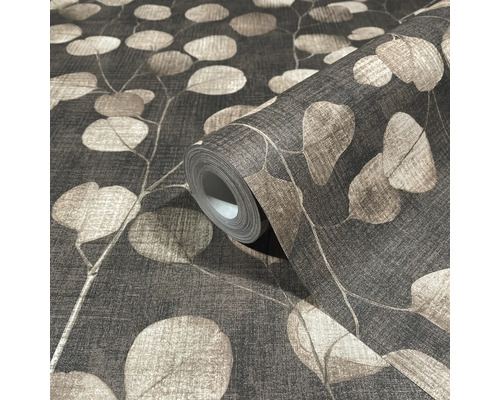 Rouleau de papier peint à motifs de feuilles