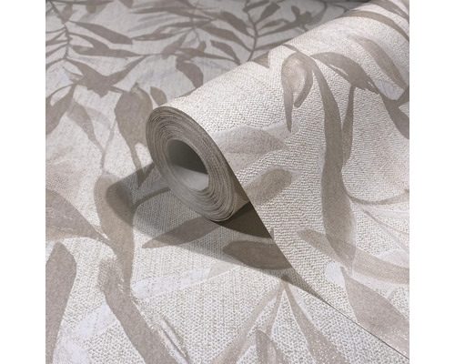 Rouleau de papier peint avec motif de feuilles