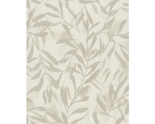 Papier peint intissé 82441 Leyla branches beige Papier peint avec motif de feuilles